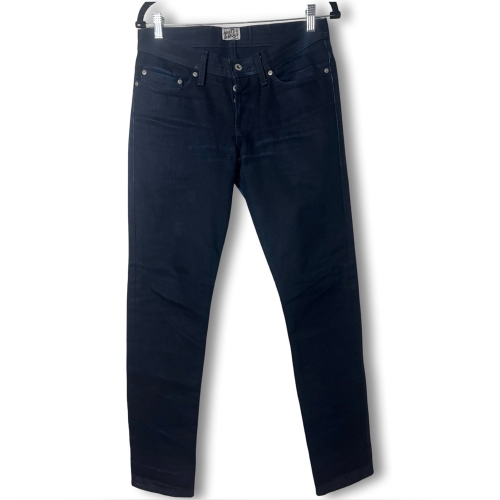 Naked & Famous - Men's WeirdGuy Indigo Slub Selvedge Jeans Dark Indigo - Sz. 30